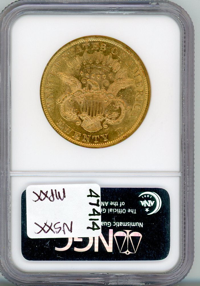 1873 G$20 CLOSED 3 NGC AU58