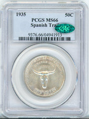 1935 50C SPANISH TRAIL PCGS MS66 CAC