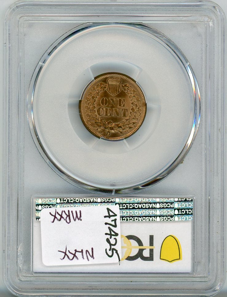 1870 1C PCGS MS66RB, CAC