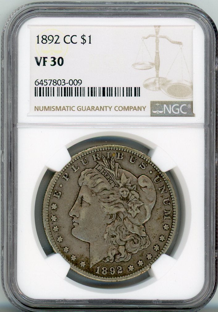 1892-CC S$1 NGC VF30