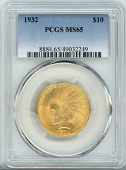 1932 G$10 PCGS MS65