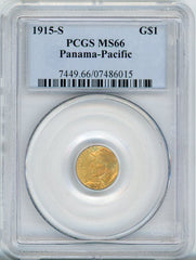 1915-S G$1 PAN-PAC PCGS MS66