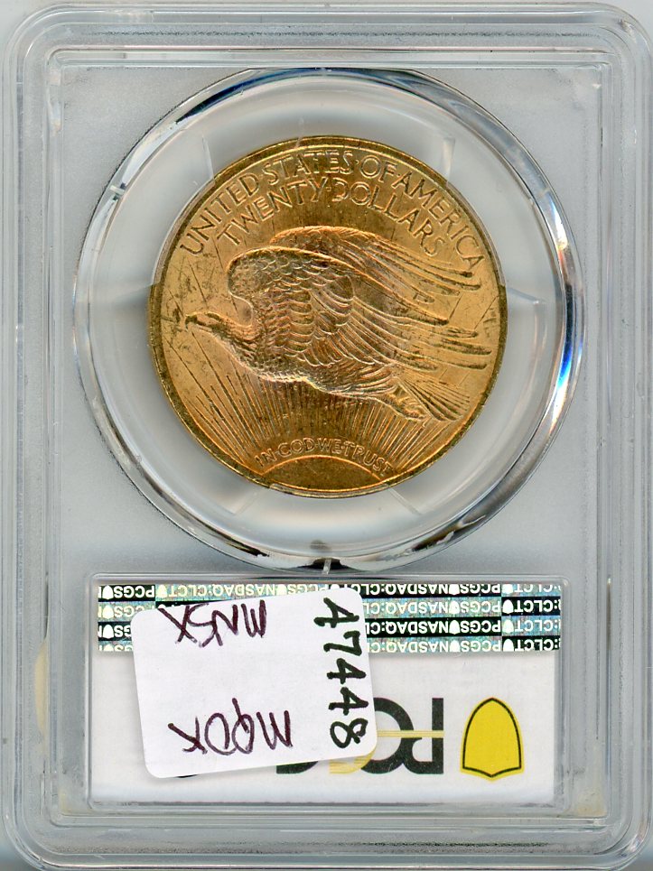 1922 G$20 PCGS MS64 FRESH LUSTROUS PC, NICE OBVERSE SURFACE, NO SPOTS
