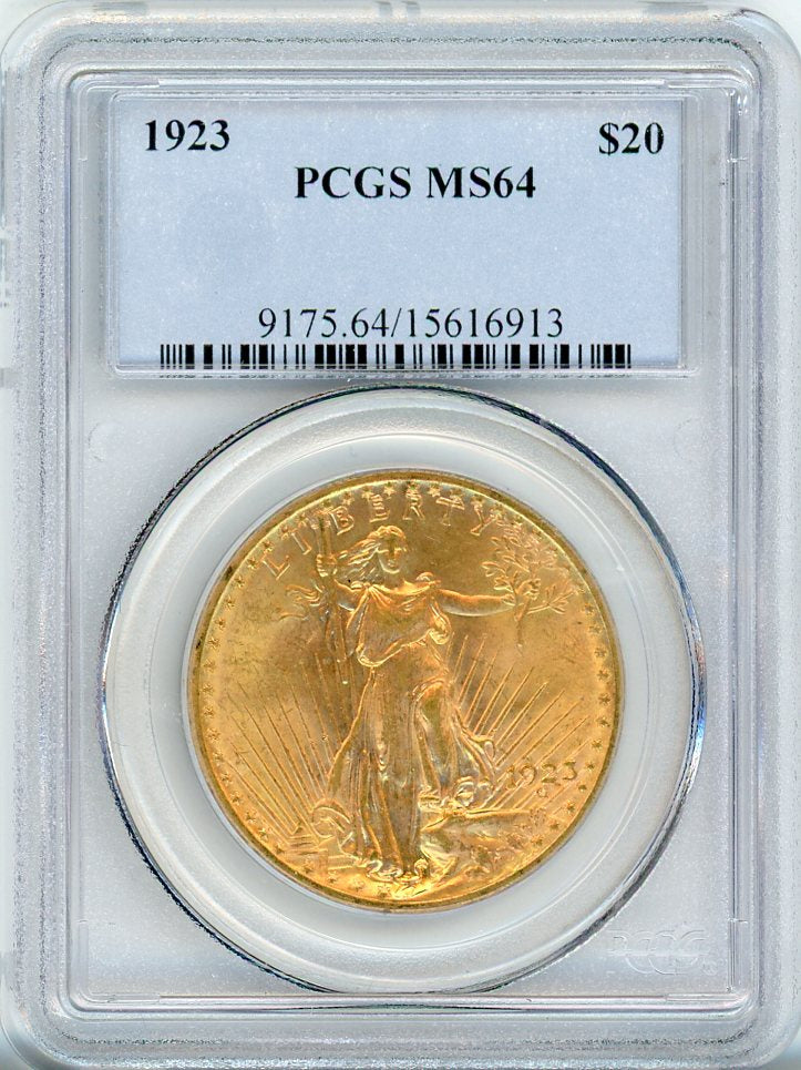 1923 G$20 PCGS MS64