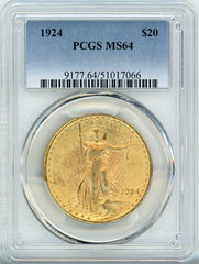1924 G$20 PCGS MS64