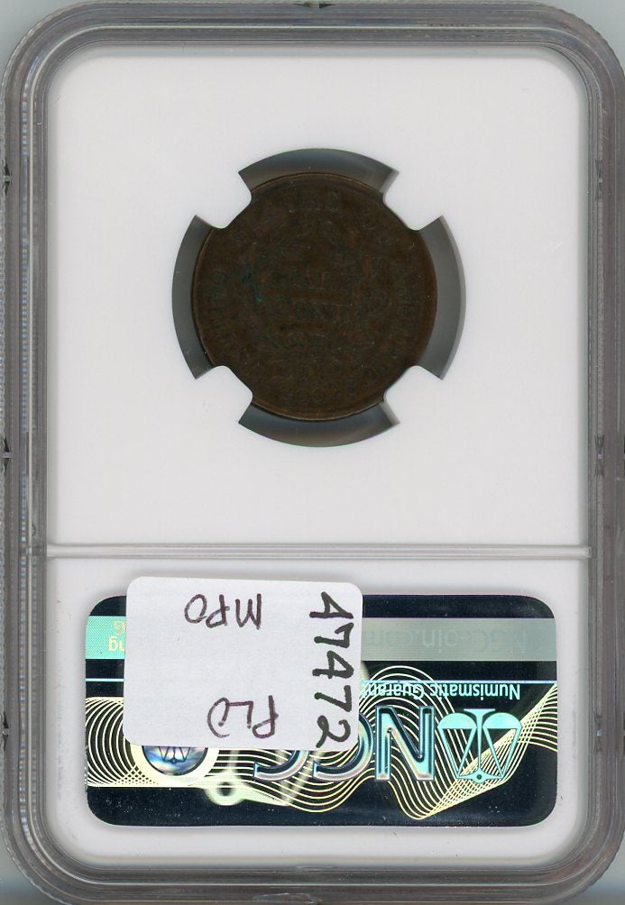 1804 1/2C CROSS 4 WITH STEMS C-10 NGC XF45BN