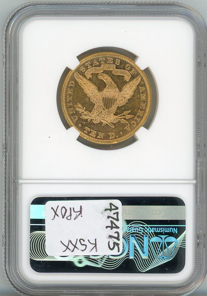 1893 G$10 NGC MS60