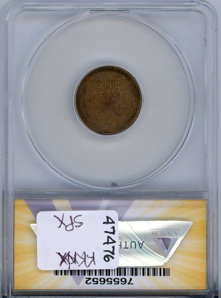 1909-S VDB 1C ANACS VF20