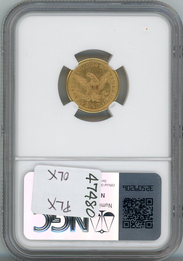 1906 G$2.5 NGC MS62