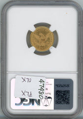 1906 G$2.5 NGC MS62