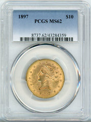 1897 G$10 PCGS MS62