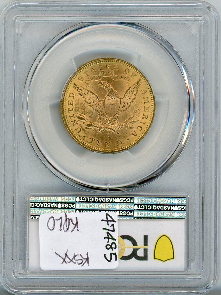 1897 G$10 PCGS MS62