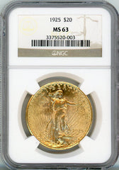 1925 G$20 NGC MS63