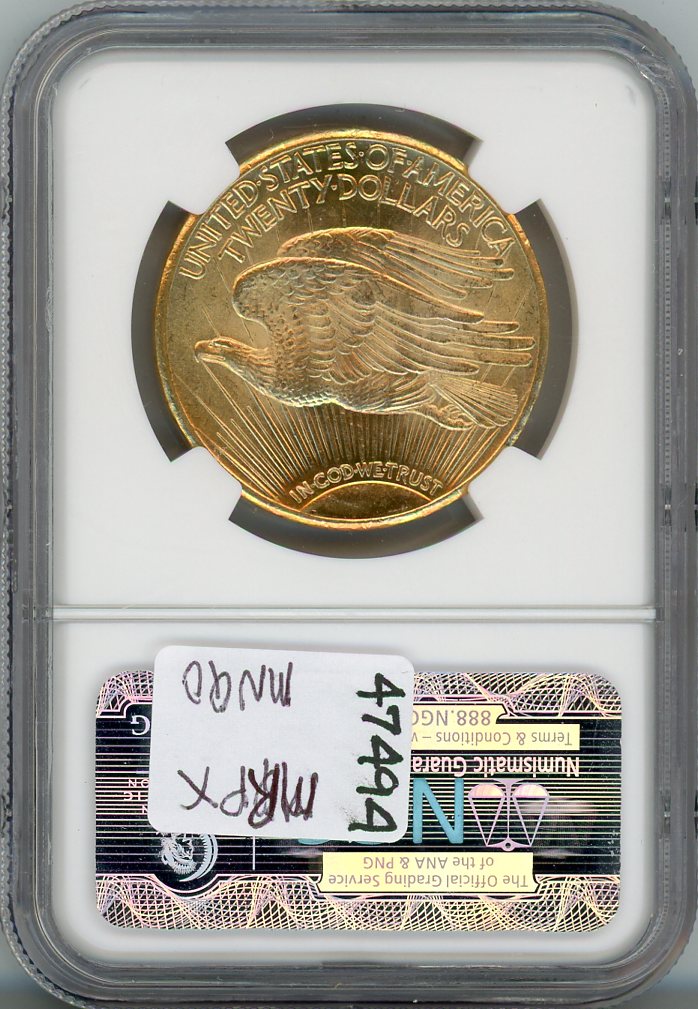 1925 G$20 NGC MS63