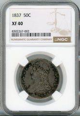 1837 50C NGC XF40
