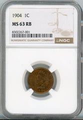 1904 1C NGC MS63RB
