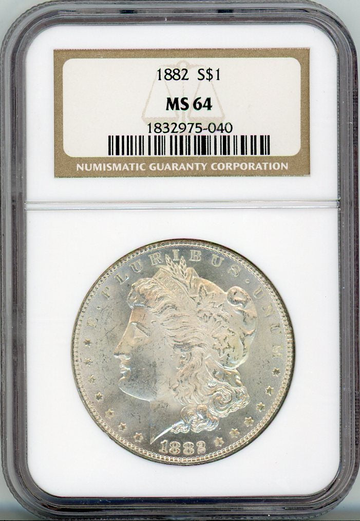 1882 S$1 NGC MS64