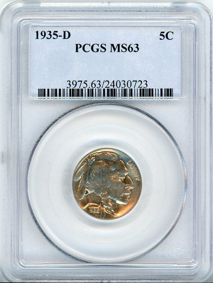 1935-D 5C PCGS MS64