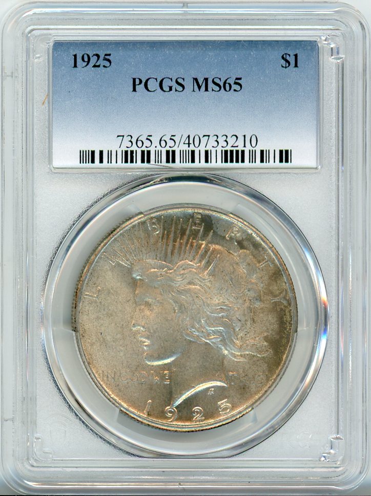 1925 $1 PCGS MS65