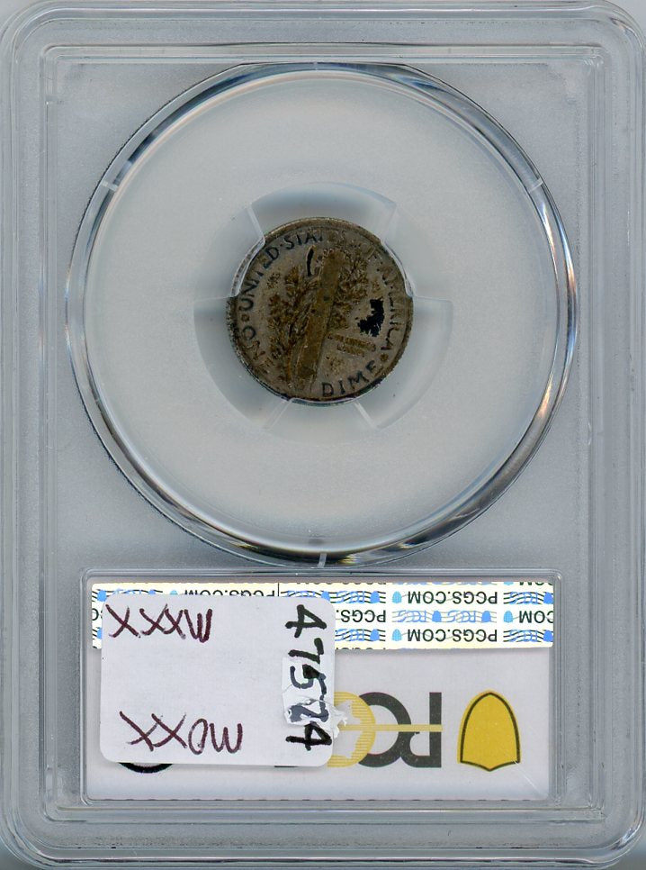 1916-D 10C PCGS F12
