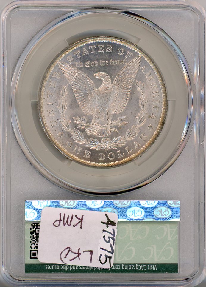 1884-O S$1 CAC MS65