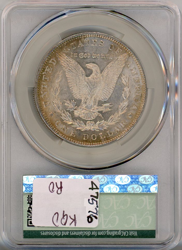 1885 S$1 CAC MS64