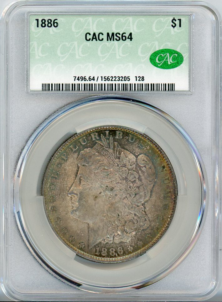 1886 S$1 CAC MS64