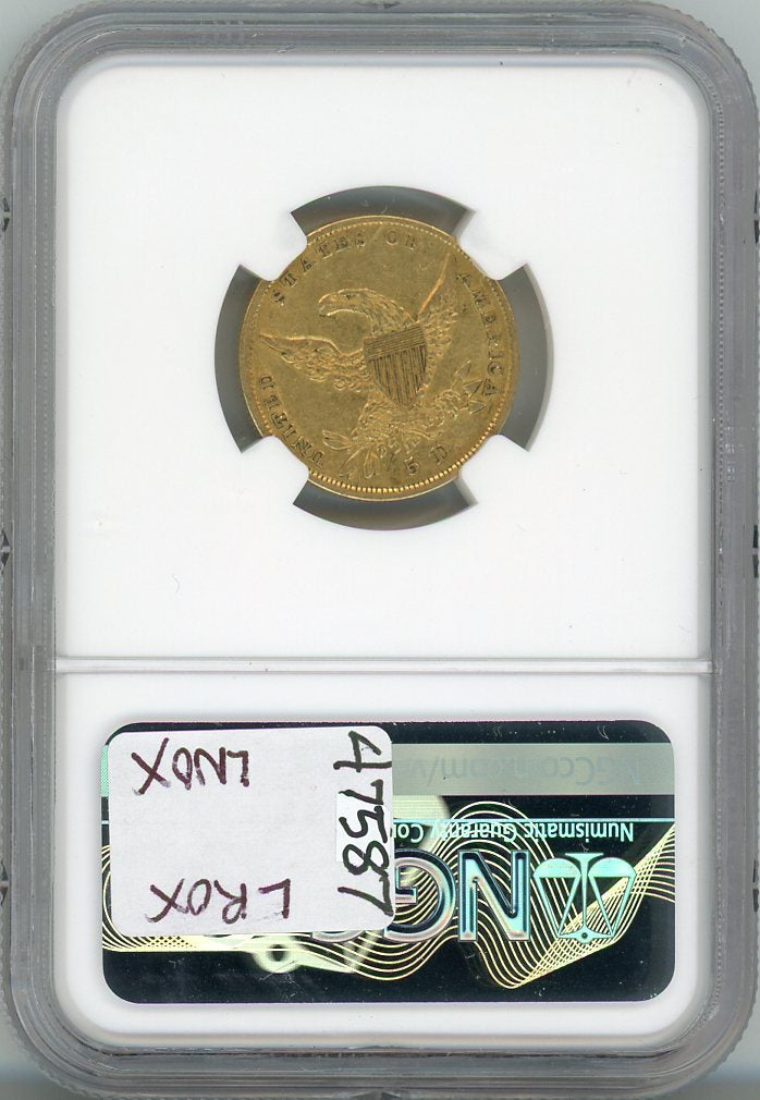 1838 G$5 NGC AU53