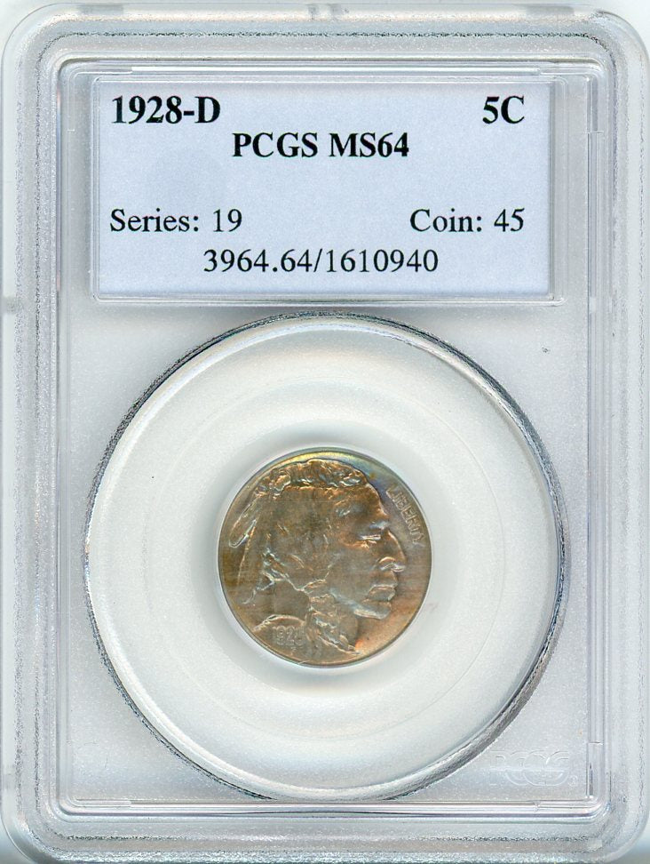 1928-D 5C PCGS MS64