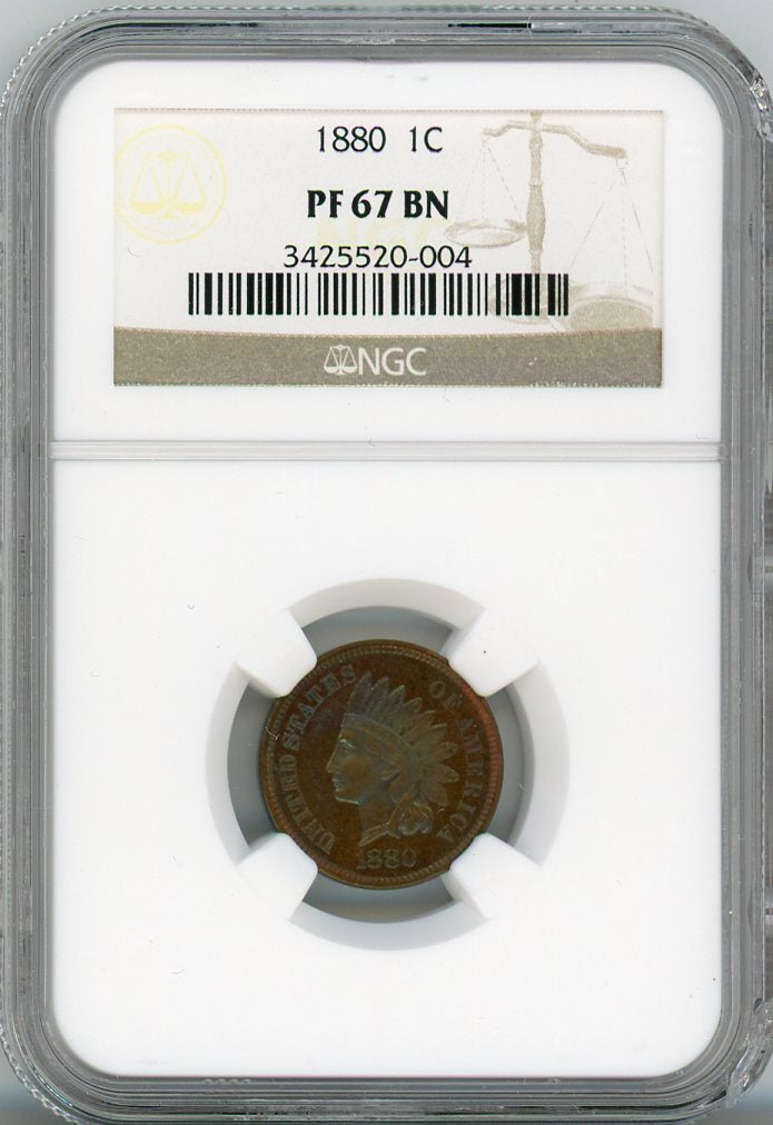 1880 1C NGC PF67BN