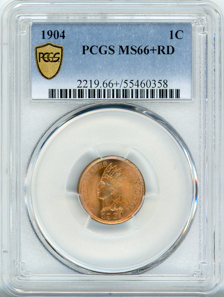 1904 1C PCGS MS66+RD
