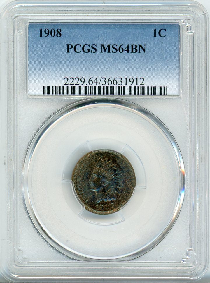 1908 1C PCGS MS64BN