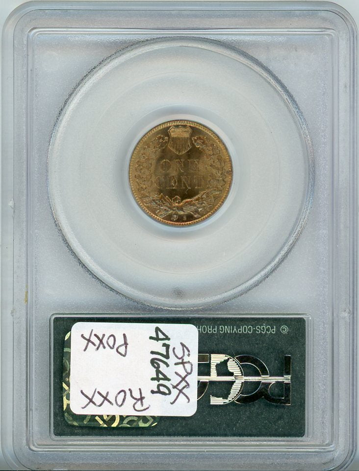 1909-S 1C INDIAN PCGS MS65RD OGH EAGLE EYE STICKER