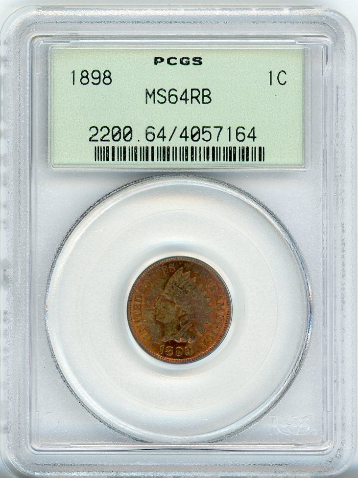 1898 1C PCGS MS64RB