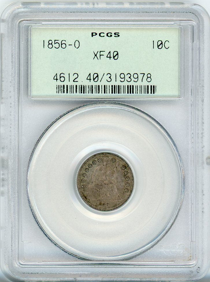 1856-O 10C PCGS XF40