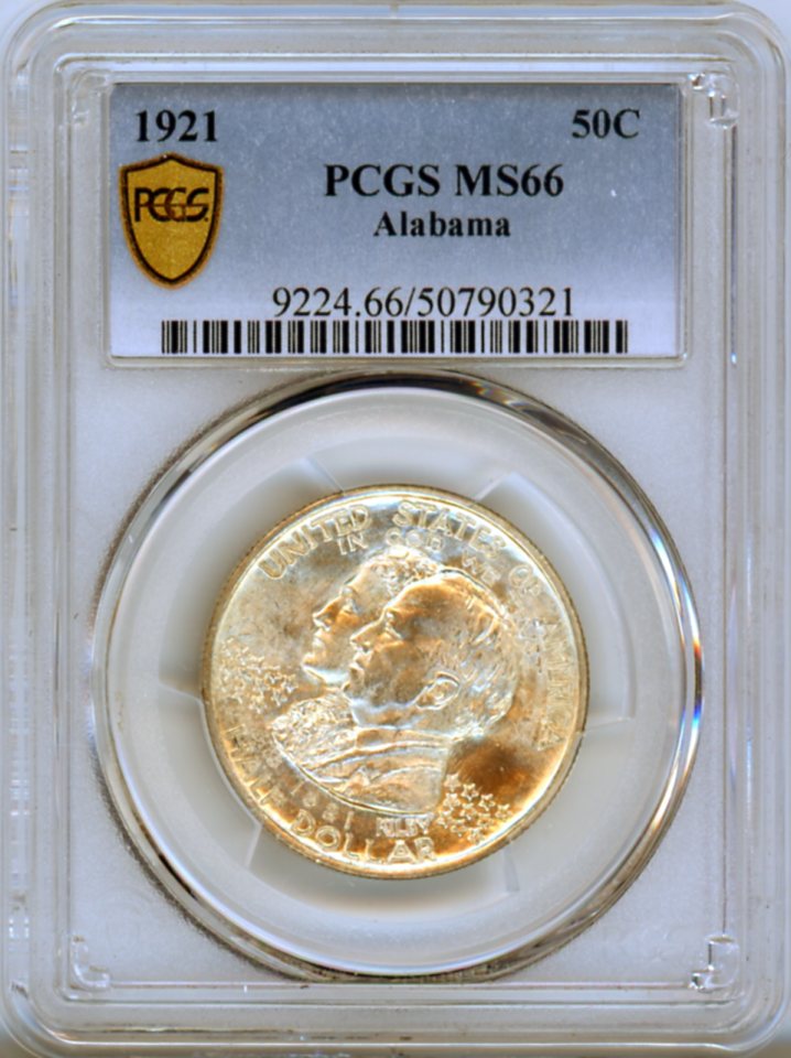 1921 ALABAMA 50C PCGS MS66